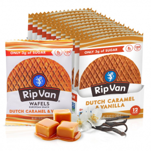 Rip Van WAFELS Dutch Caramel & Vanilla Stroopwafels, 12 Count @ Amazon