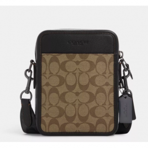 サリバン クロスボディ ブロックド シグネチャー キャンバス