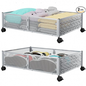 PHINOX Under the Bed Storage Containers with Wheels -2Pack @ Amazon