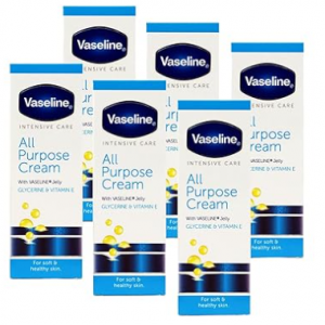 Vaseline Intensive Care All Purpose Cream Rough Cracked Skin Relief, 6-Pack, 1.41Floz Each @Amazon