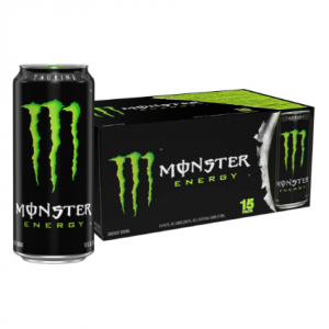 Monster Energy Drink, Green, Original, 16 Ounce (Pack of 15) @ Amazon