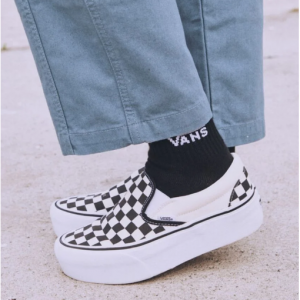 Vans NZ官網 Classic經典款厚底格子一腳蹬5折熱賣