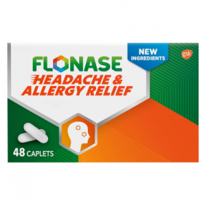 Flonase Headache and Allergy Relief Caplets with Acetaminophen 650mg – 48 ct @ Amazon