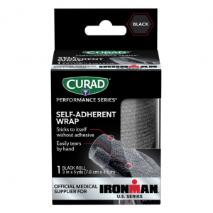 CURAD Performance Series Ironman Self-Adherent Wrap, Black, 3" x 5 yds @ Amazon