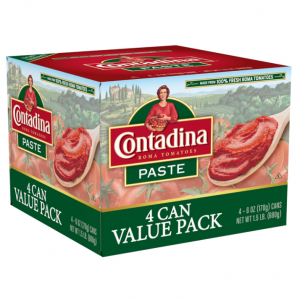 CONTADINA Tomato Paste, 4 Pack, 6 oz Cans @ Amazon