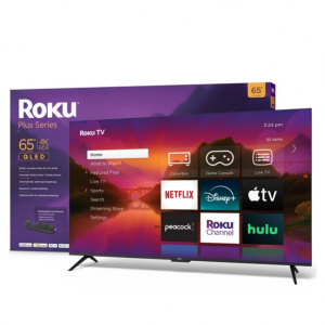 $101.99 off Roku 65-Inch Plus Series 4K QLED Smart Roku TV with Roku Voice Remote Pro @Walmart