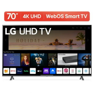 Walmart -  LG 70” 4K UHD智能电视 2160p webOS,系统 70UQ7070ZUD ，直降$150 