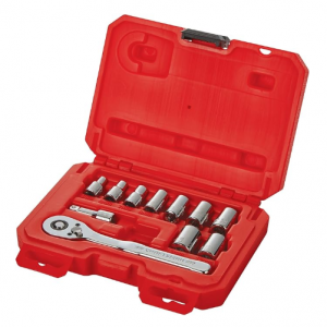 CRAFTSMAN Mechanics Tool Set, Metric, 1/4 Inch Drive, 11 Piece (CMMT34871) @ Amazon