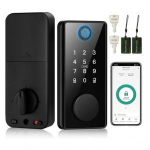 $51 off BLUELK Smart Lock Bolt with Fingerprint, IC Card, Passcode @Walmart