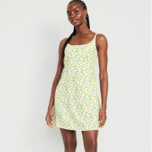 60% Off Fit & Flare Cami Mini Dress @ Old Navy Canada