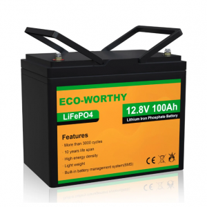 Eco-Worthy-UK 12V 100Ah 磷酸鐵鋰電池