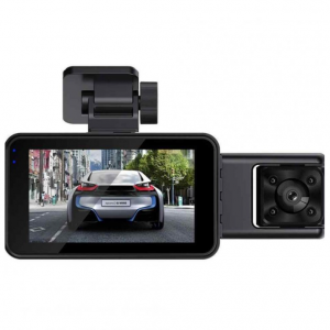 3-Channel Car Dash Cam, 1080P Built In WiFi Dash Camera Front Inside Rear for $38.57 @Chinavasion