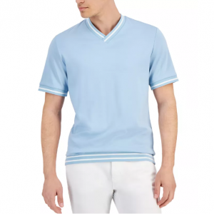 Alfani Regular-Fit Tipped Ponté-Knit 男士T恤