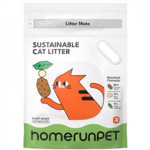 新品！HomeRunPet 纯天然木薯猫砂10lb @ Amazon