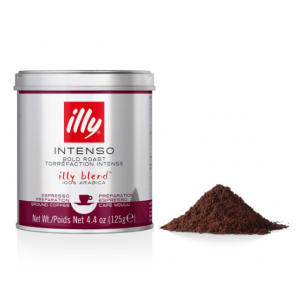 illy Ground Coffee Espresso - 100% Arabica Coffee Ground – Intenso Dark Roast – 4.4 Ounce @ Amazon