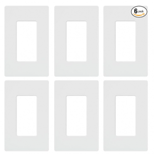 Lutron 白色开关外壳 6个 @ Amazon