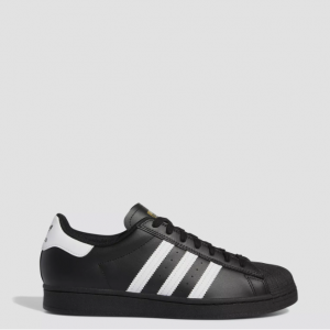 eBay US官网 adidas Superstar ADV 男士黑色贝壳头板鞋额外65折热卖  	