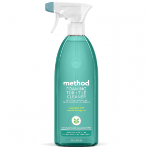 Method Foaming TUB+TILE CLEANER, Eucalyptus Mint, 28 Ounce, 1 pack @ Amazon