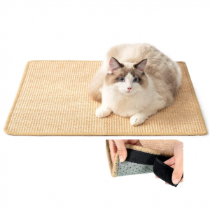 ChicWow Cat Scratch Pad, 23.6 X 15.7In Cat Scratching Pad with Adhesive Hook Tape @ Amazon