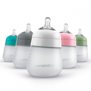 9oz Flexy Silicone Baby Bottle @ Nanobébé 