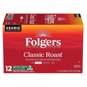 Folgers 经典款中焙胶囊咖啡 72颗 @ Amazon