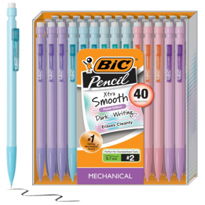 BIC 超順滑 0.7mm 自動鉛筆 40支 @ Amazon