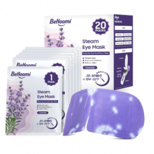 20 Packs Steam Eye Mask, Lavender Heated Eye Mask Disposable Warm Compress for Eyes, Self Heating