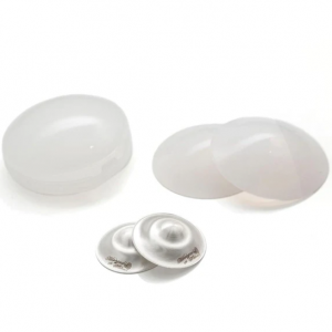 The Original Silver Nursing Cups with Silicone Pads - Experience the Difference