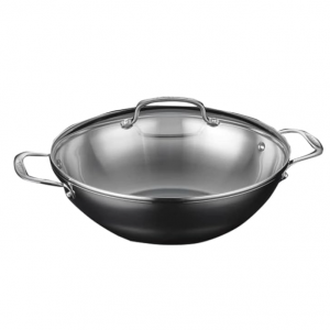 Cuisinart Stainless Steel Stir Fry & Wok Pan with Cover, 12 Inch, 726-30SD @ Amazon