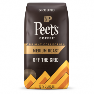 Peet's Coffee, Medium Roast Ground Coffee - Off the Grid Blend, 10.5 Ounce Bag @ Amazon