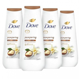 Dove Pampering Shea Butter & Vanilla Body Wash 20 Fl Oz (Pack of 4) @ Amazon