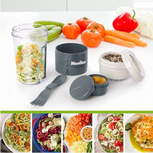 Mueller Spiralizer for Veggies, Salad Container for Lunch @ Amazon