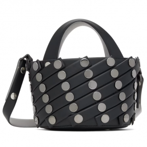 ISSEY MIYAKE Black Sparkle Spiral Grid Bag only $388 shipped