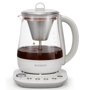 BUYDEEM K156 Tea Maker, Electric Kettle for Coffee and Tea Brewer with 6 Flavor Controls @ Amazon
