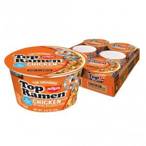 Nissin Top Ramen Bowl Ramen Noodle Soup, Chicken, 3.42 Ounce (Pack of 6) @ Amazon