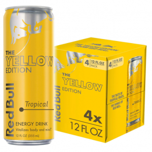 Red Bull Energy Drink, The Yellow Edition, 12 Fl oz (4 Pack) @ Amazon
