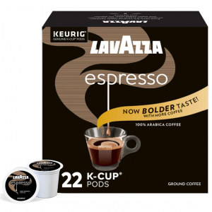 Lavazza Espresso Italiano Single-Serve Coffee K-Cup® Pods, Medium Roast, 22 Count Box @ Amazon