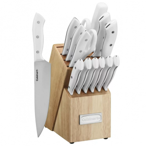 Cuisinart Triple Rivet 15-Piece Knife Set with Block, C77WTR-15PW @ Walmart