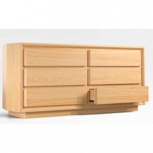 Gather 天然橡木 6 抽屉梳妆台/斗柜