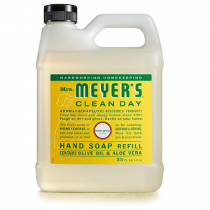 Mrs. Meyer's Clean Day Liquid Hand Soap Refill, Honeysuckle, 33 Oz @ Amazon
