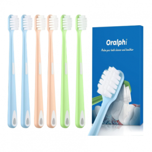 Oralphi 保护牙龈软毛牙刷 6支装 @ Amazon
