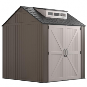Rubbermaid Large Resin Outdoor Storage Shed With Floor (7 x 7 Ft.) @ Amazon