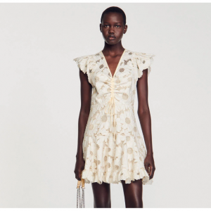 Sandro Paris Daisy Guipure Short 连衣裙