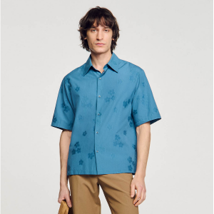 Sandro Paris Oversized Floral Jacquard 衬衣