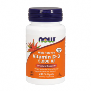 NOW Vitamin D-3 -- 5000 IU - 240 Softgels