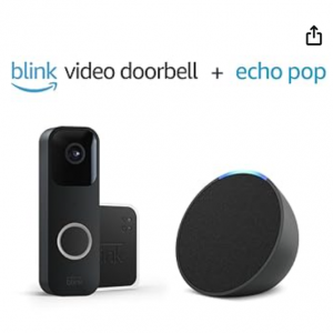 68% off Blink Video Doorbell System + Amazon Echo Pop @Amazon