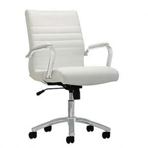 $120 off Realspace® Modern Comfort Winsley Bonded Leather Mid-Back Manager Chair @OfficeDepot
