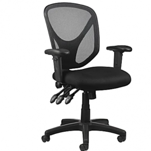 $185 off Realspace® MFTC 200 Ergonomic Mesh Mid-Back Task Chair @OfficeDepot