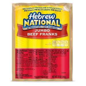 Hebrew National Jumbo Beef Franks Hot Dogs -4-12 Oz @ Safeway.com