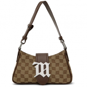 70% Off MISBHV Brown Mini Jacquard Monogram Shoulder Bag @ SSENSE